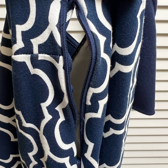 Lands End Blue and White Sz 8 Dress - Picture 9 of 10